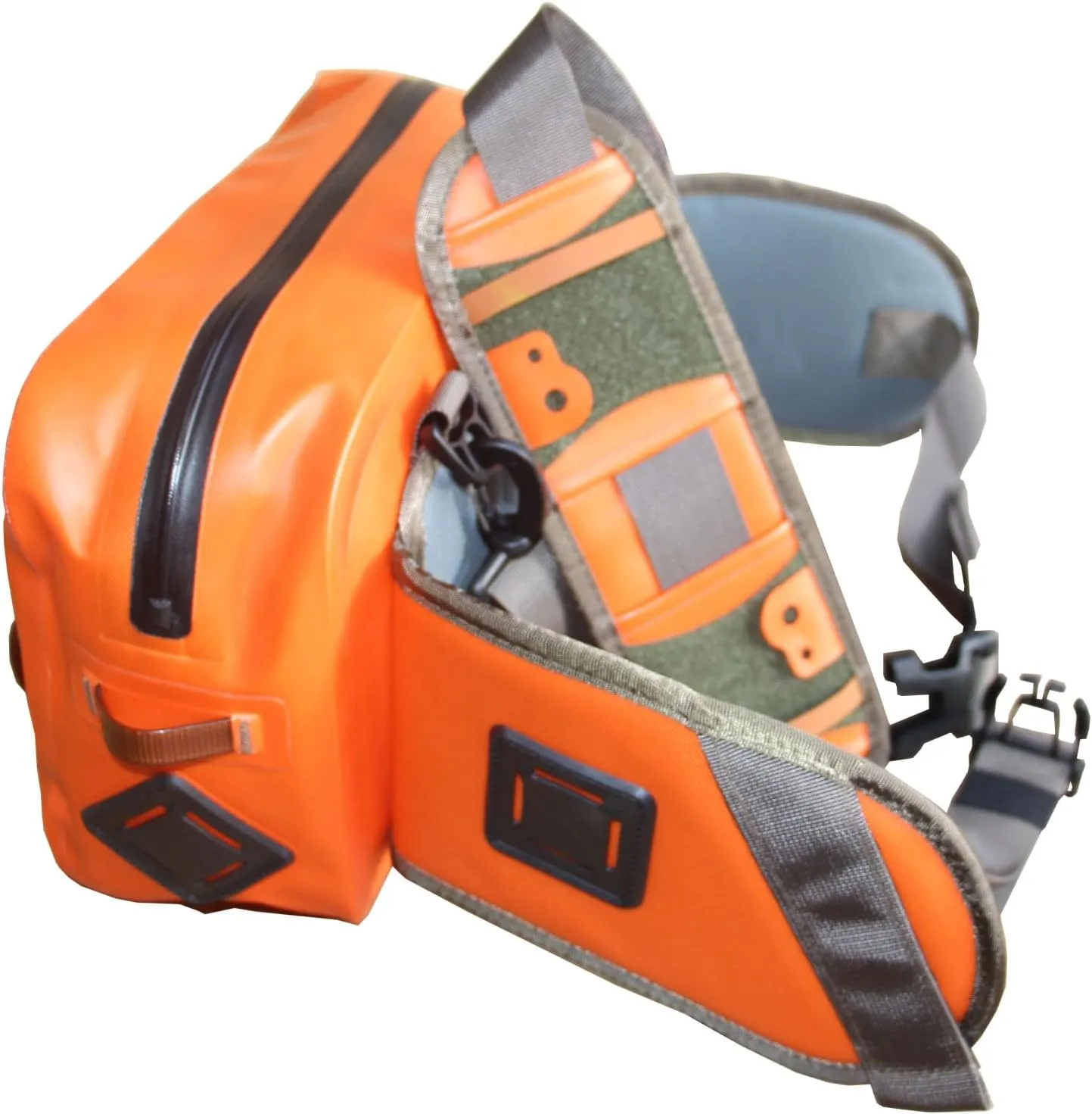 TPU Airtight Waterproof Floating Dry Waist Fishing Tackle Bag Hip Pack for Ourdoor Kayak,Rafting,Boating,Swimming,Diving,hunting(orange)
