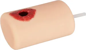 Trauma Wound Care Wound Models: Simulated Wound Hemostasis Model Stop The Bleed Training Kit for Medical Classes Hemostasis First Aid Practice Surgical Suturing Exercise Aids (Cylindrical)