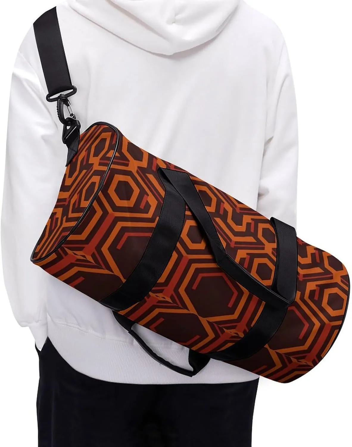 Travel Duffel Bag for Men And Women,Shining Overlook Waterproof Sports Fitness Bag Portable Travel Duffel Bag