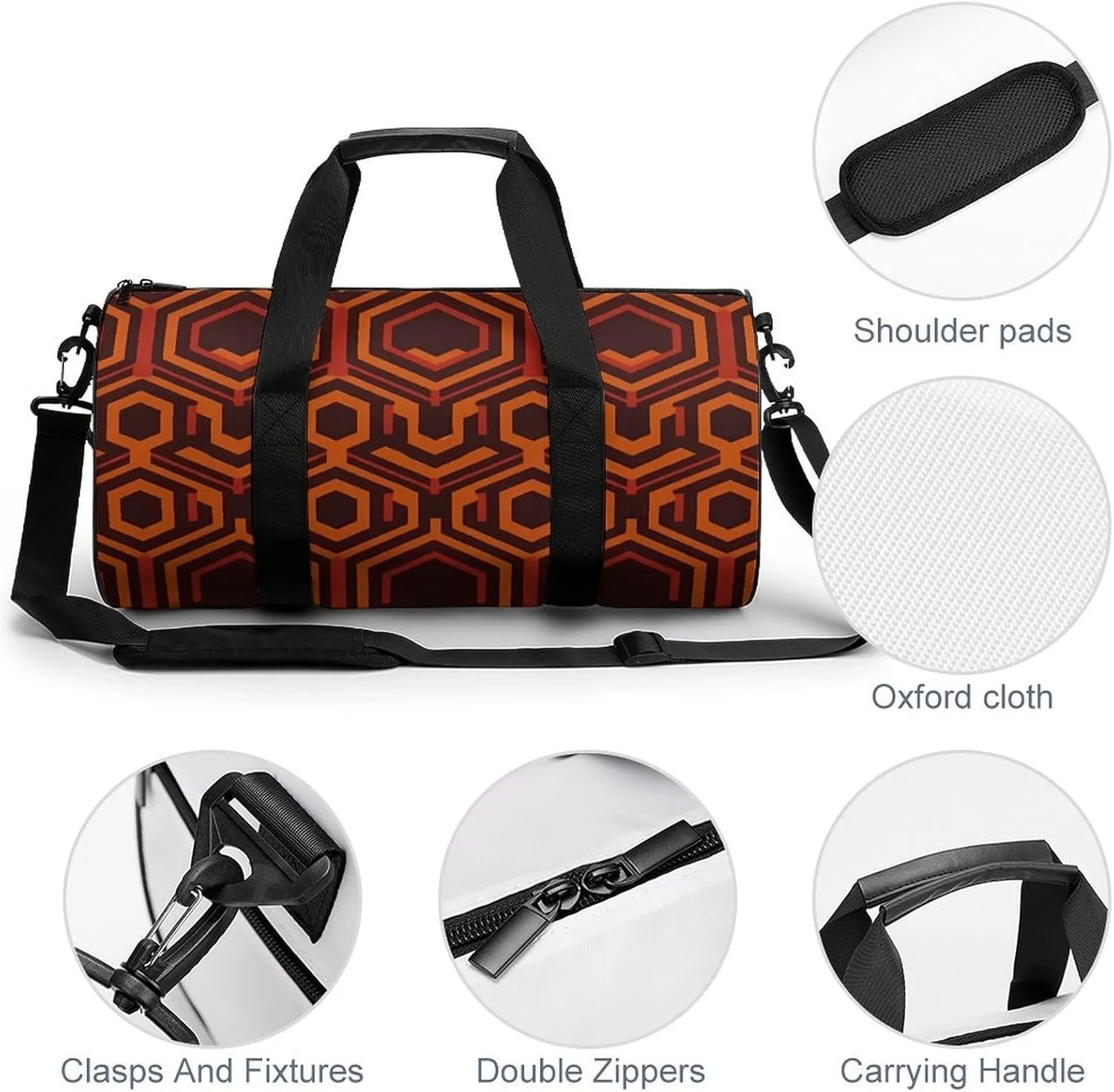 Travel Duffel Bag for Men And Women,Shining Overlook Waterproof Sports Fitness Bag Portable Travel Duffel Bag