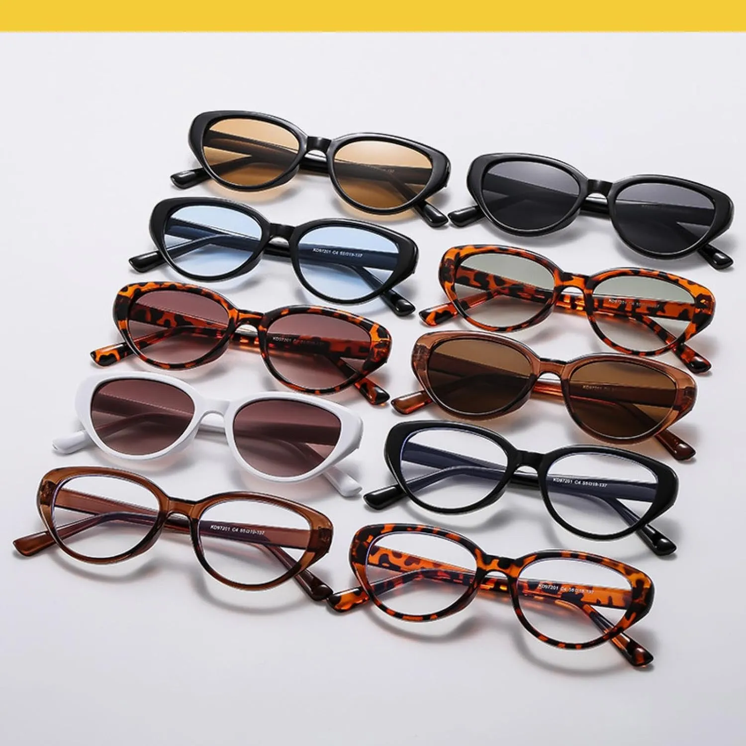 Trendy Luxury Big Frame Cat Eye Sunglasses Men Women Fashion Outdoors Travel Driving Sun Proof Sunglasses Uv400