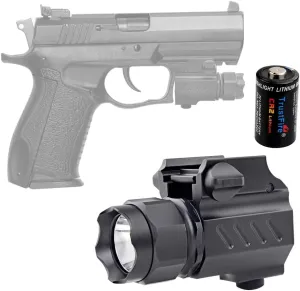TrustFire G01 Pistol Light Compact Tactical Gun Flashlight 210 Lumen Weapon Mounted Light for G 17 19 21 22 30 43 48 and Picatinny Rail, Good for Gift Giving