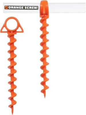 Ultimate Ground Anchors: Heavy Duty Screw-in Tent Stakes for High Wind, Sand, Canopies, and Camping - Made in USA, 100% Recycled, Included T-Grip Tool - (Large, 2 Pack)