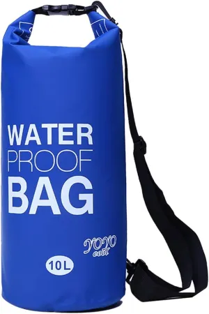 Ultra Dry Premium Waterproof Bag,Sack with Roll Top & Long Adjustable Shoulder Strap Included, Perfect for Kayaking/Boating/Canoeing/Camping/Rafting/Swimming/Fishing/Hiking/Snowboarding,Blue