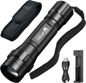 ULTRAFIRE 940nm IR Flashlight for Night Vision, Infrared Light LED IR Illuminator, Zoomable IR Lights are Invisible to The Human Eye - Use with Night Vision Gear (Infrared 940nm Light)