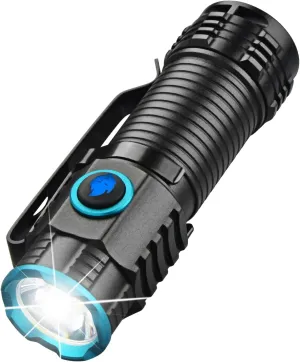 ULTRAFIRE Mini Flashlight, 1000 High Lumens Pocket EDC Flashlight, Small Flashlight with Super Bright LED, USB-C Rechargeable - Your Ideal Companion for Night Walks and Outdoor Activities