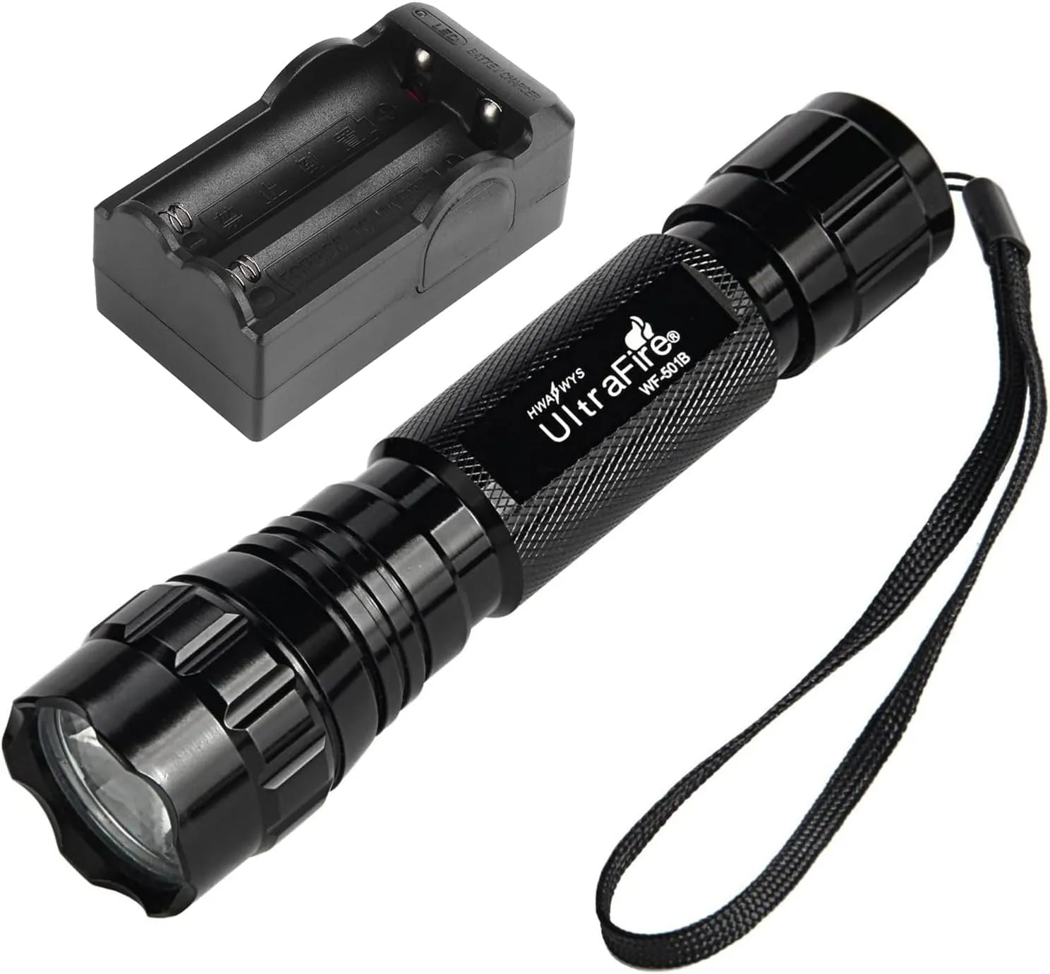ULTRAFIRE Tactical Flashlight, WF-501B 800 Lumens Super Bright 5 Mode Mini LED Flashlight,IPX-65 Waterproof EDC Handheld Torch for Outdoor Camping and Hiking
