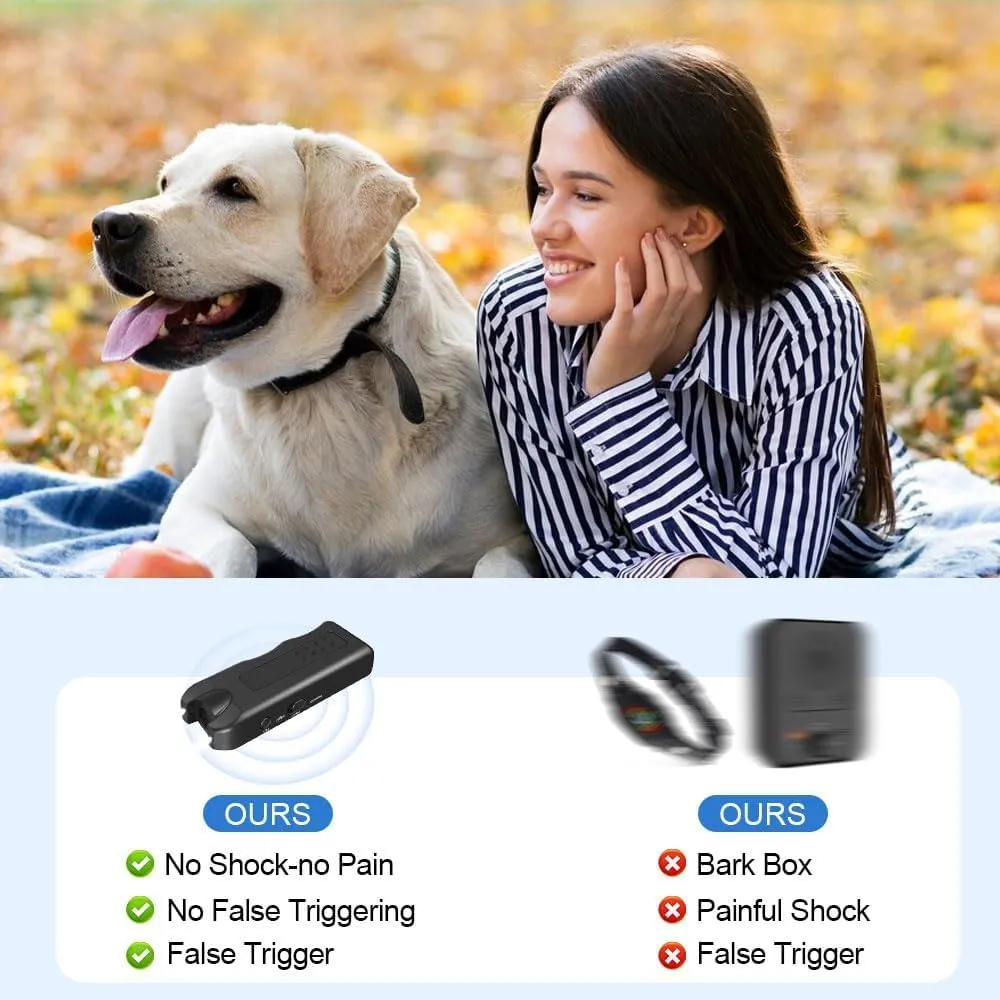 Ultrasonic Dog Repeller, 2024 Upgrade Dog Bark Deterrent Devices, Anti Barking Devices for Dogs, Ultrasonic Dog Chaser Dog Bark Deterrent Device, Sonic Barking Deterrent Devices (No Battery)