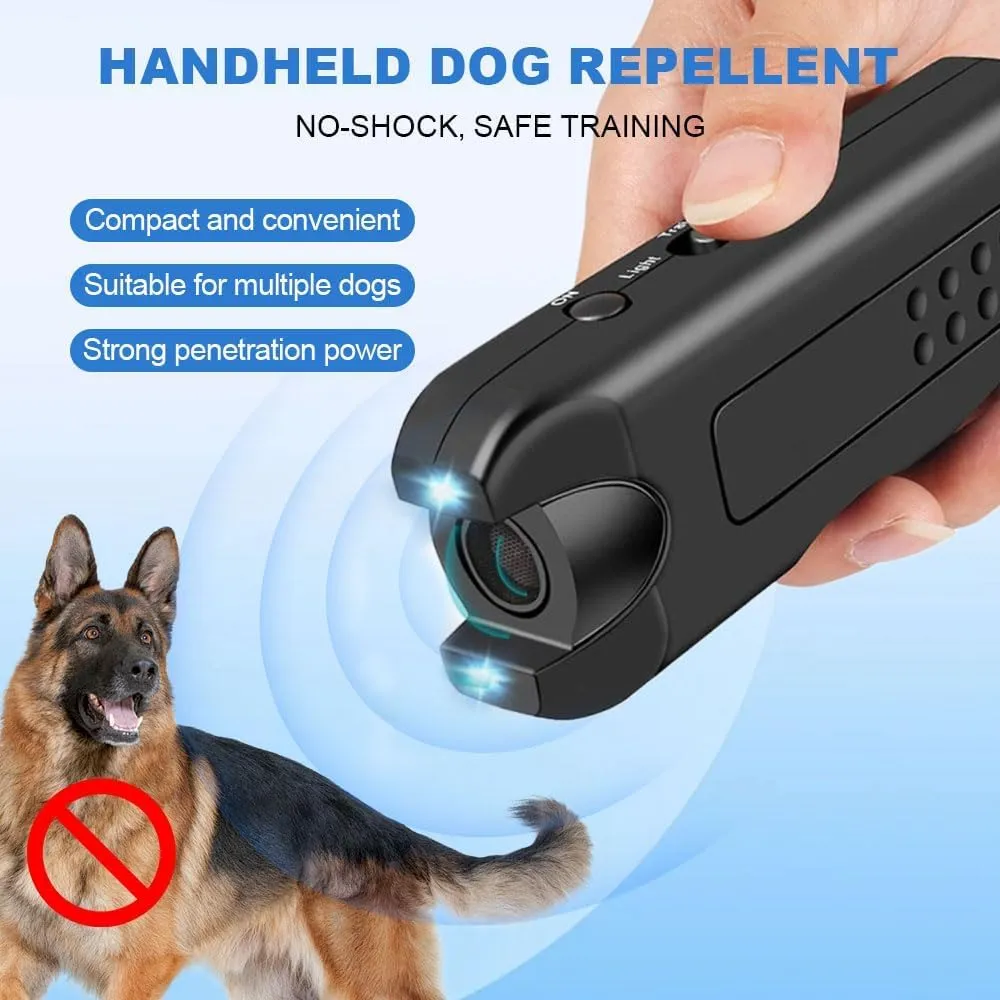 Ultrasonic Dog Repeller, 2024 Upgrade Dog Bark Deterrent Devices, Anti Barking Devices for Dogs, Ultrasonic Dog Chaser Dog Bark Deterrent Device, Sonic Barking Deterrent Devices (No Battery)