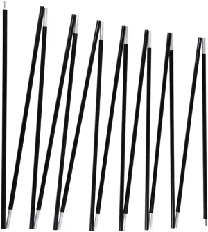 Unassembled Tent Poles Replacement, Female and Male End Tent Compatible, Aluminum Tent Pole Repair Kit, 2 Poles Pack