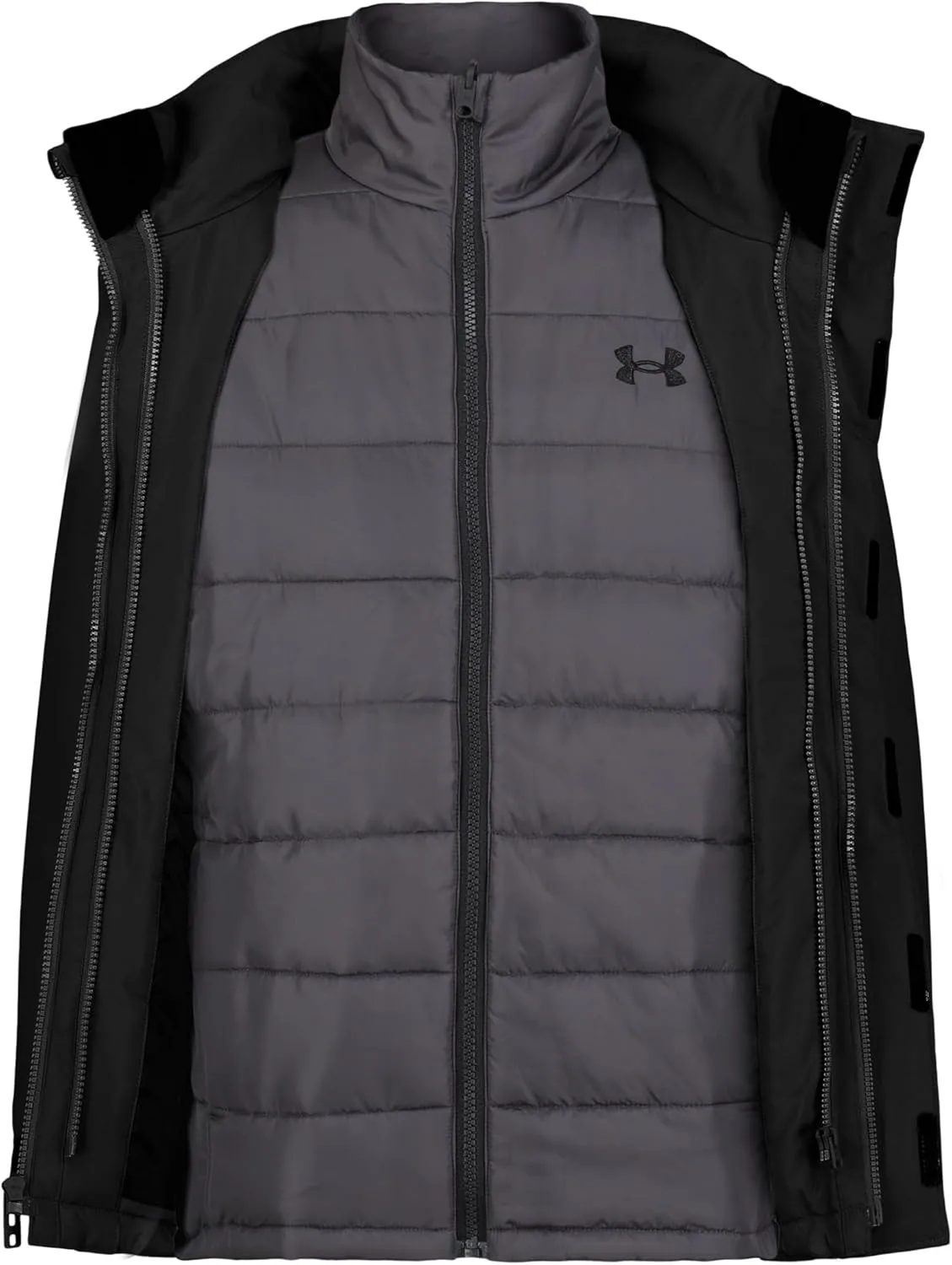 Under Armour Boys' Westward 3-in-1 Jacket, Removable Hood & Liner, Windproof & Water Repellant