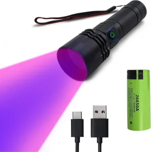 Uv Blood Tracking Flashlight for Hunting Deer Finder Blood Trailing Light Rechargeable Blood Tracker Light