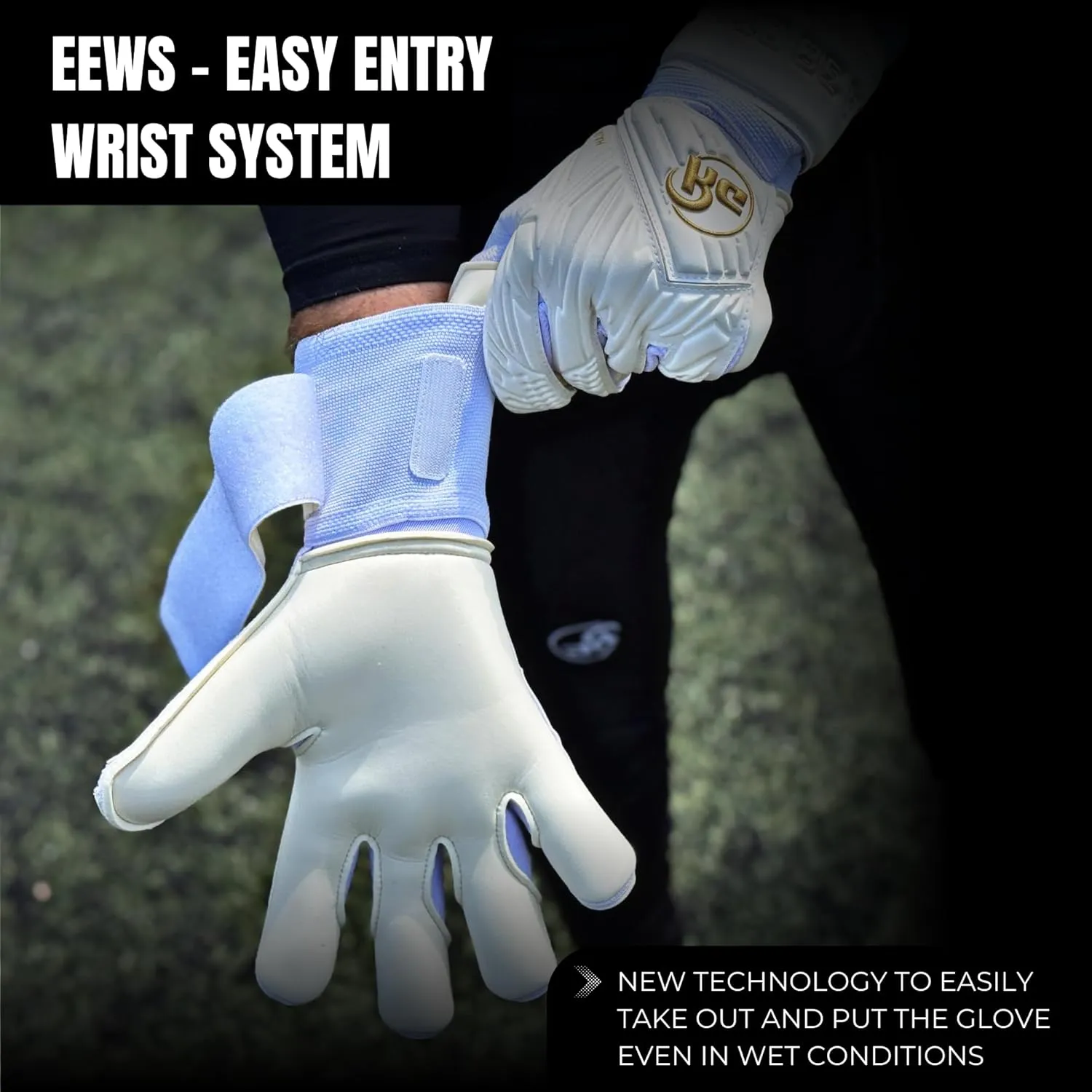 VALAH Goalkeeper Gloves – Hybrid Cut GK Soccer Gear with Latex Palm – Pro Fit for Adults, Women & Men – Durable Anti-Slip Grip – All Weather Football Goalie Performance