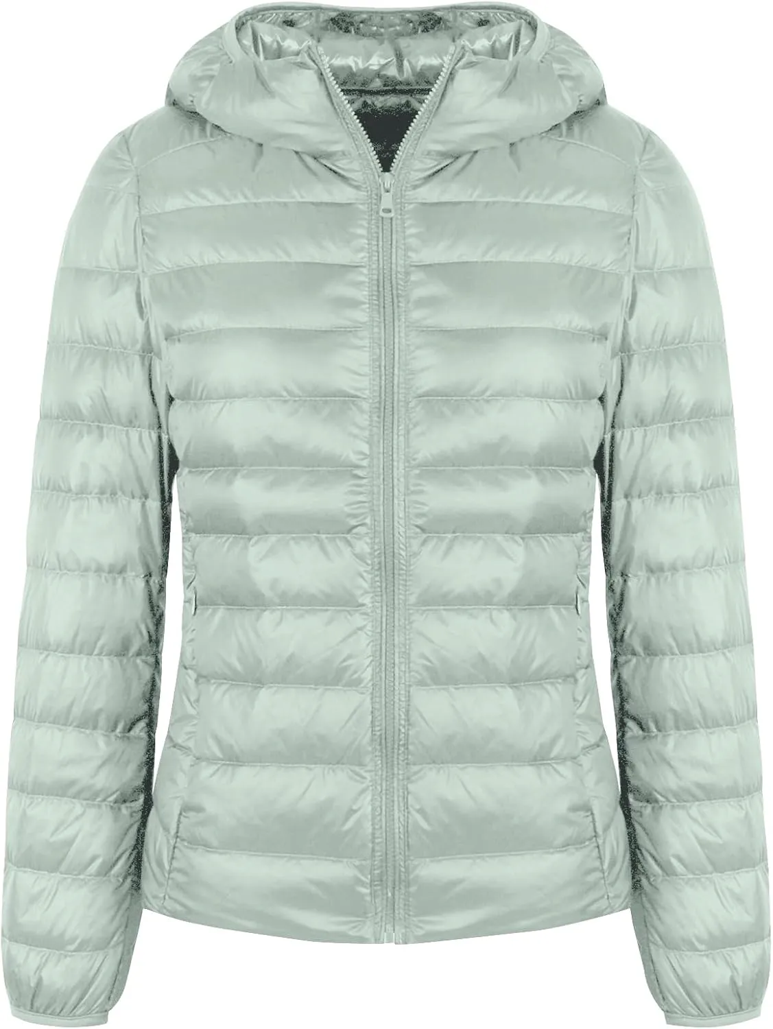 Valennia Women's Short Down Coat Packable Puffer Jacket With Hooded Winter Ultra Light Outerwear