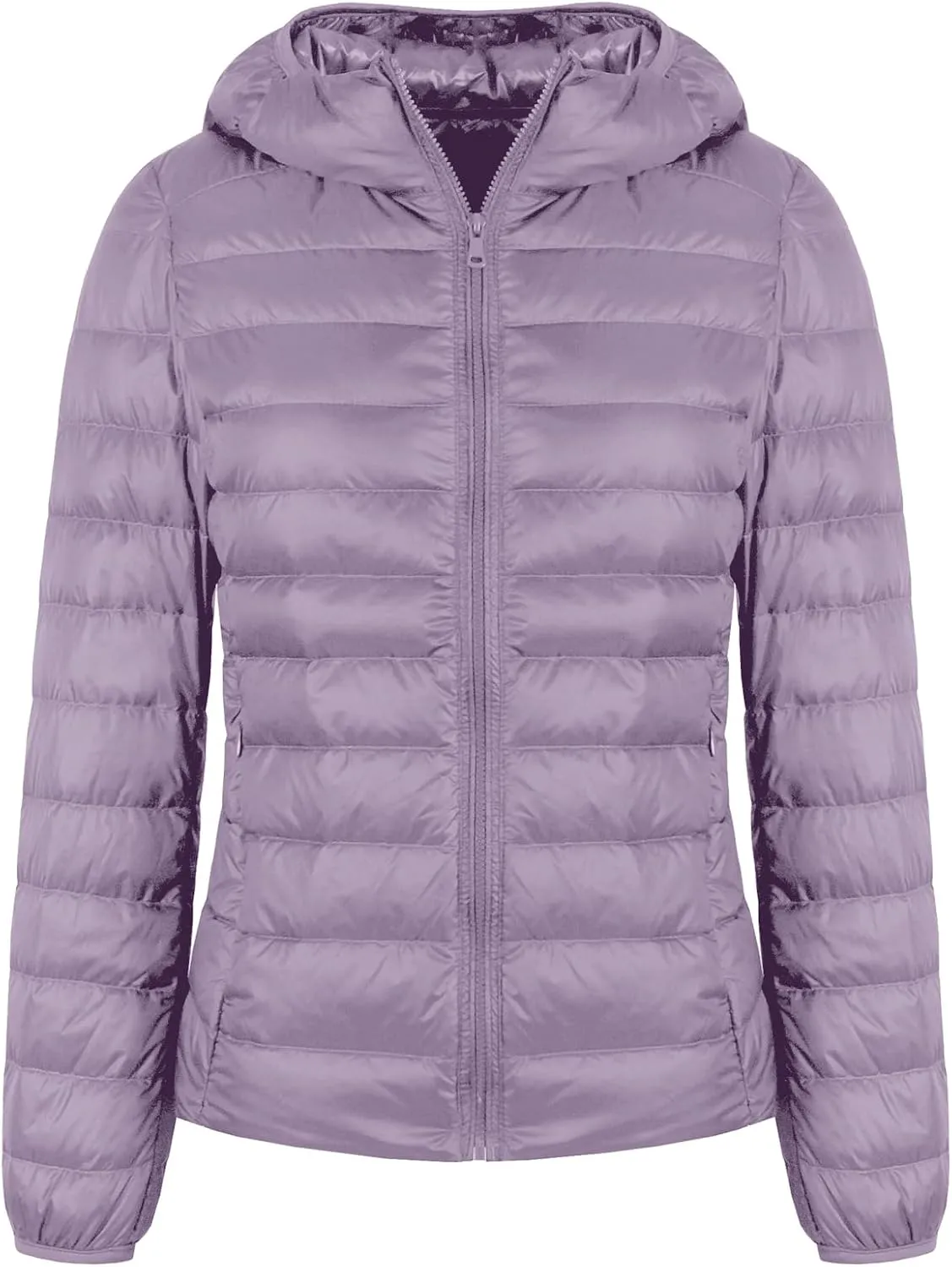 Valennia Women's Short Down Coat Packable Puffer Jacket With Hooded Winter Ultra Light Outerwear