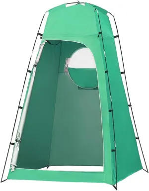 VejiA Changing Tents for Camping Pop Up Toilet Tent Shower Privacy Tent for Changing Dressing Room Beach Fishing Hiking Portable Outdoor Toilet Shelter Tent, 210X130X130CM
