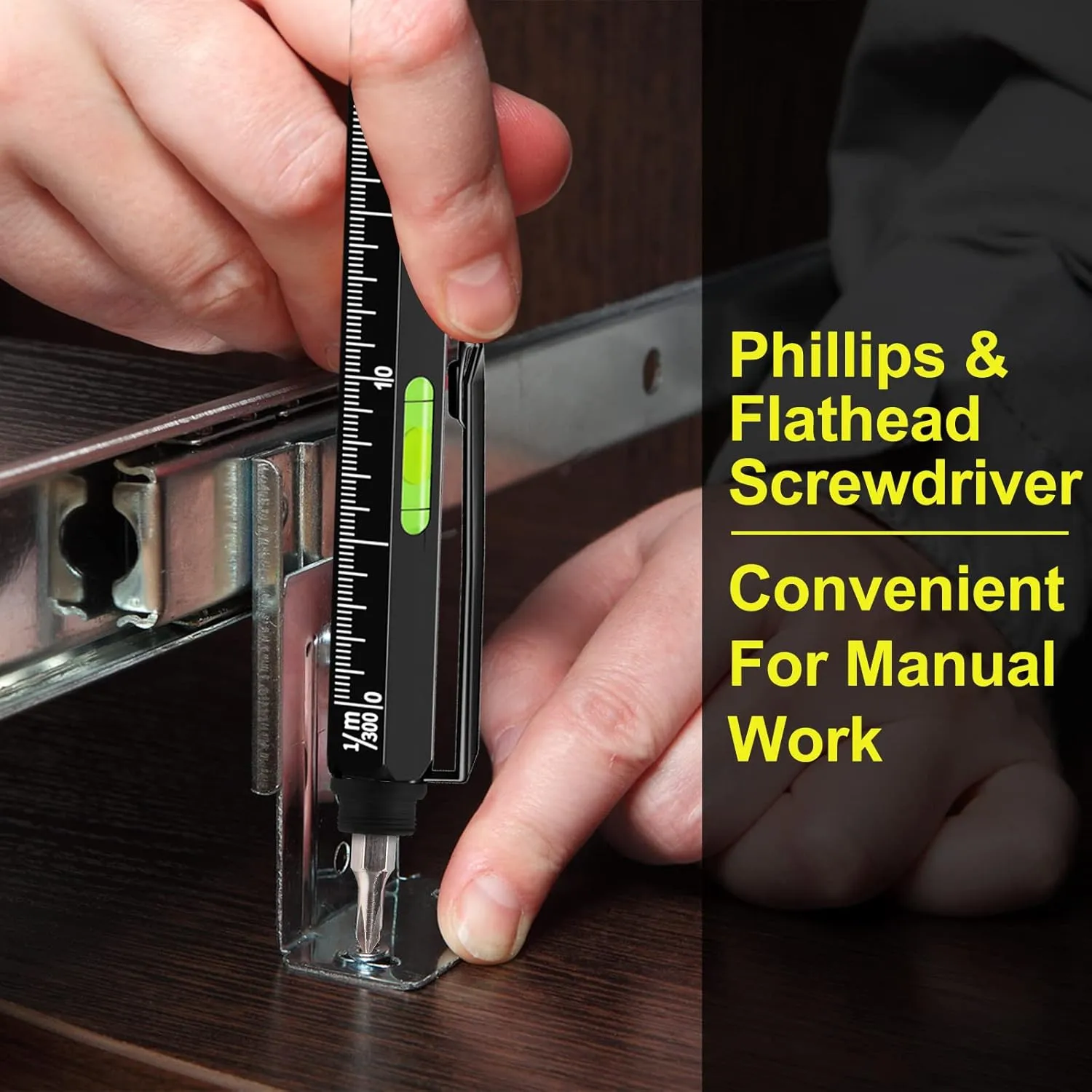 VIBELITE Fathers Day Dad Gifts for Dad Husband, 11 in 1 Multitool Pen Set with LED, Stylus, Level, Screwdriver, Flathead, Fathers Day Gift from Daughter Wife Son, Gadgets for Men, Father, Black