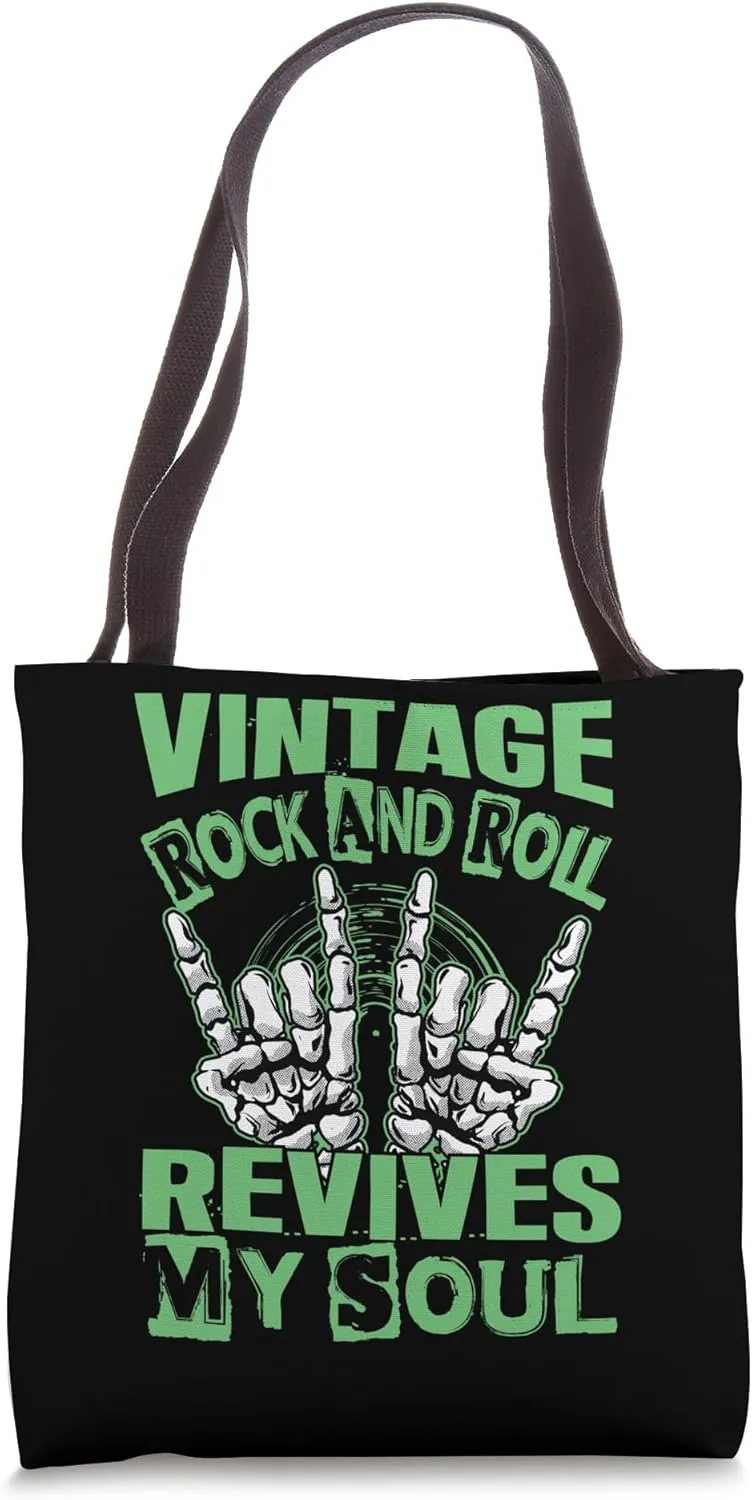 Vintage Rock And Roll Revives My Soul - Concerts Tote Bag
