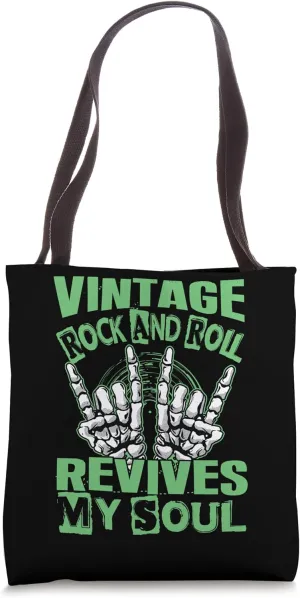 Vintage Rock And Roll Revives My Soul - Concerts Tote Bag