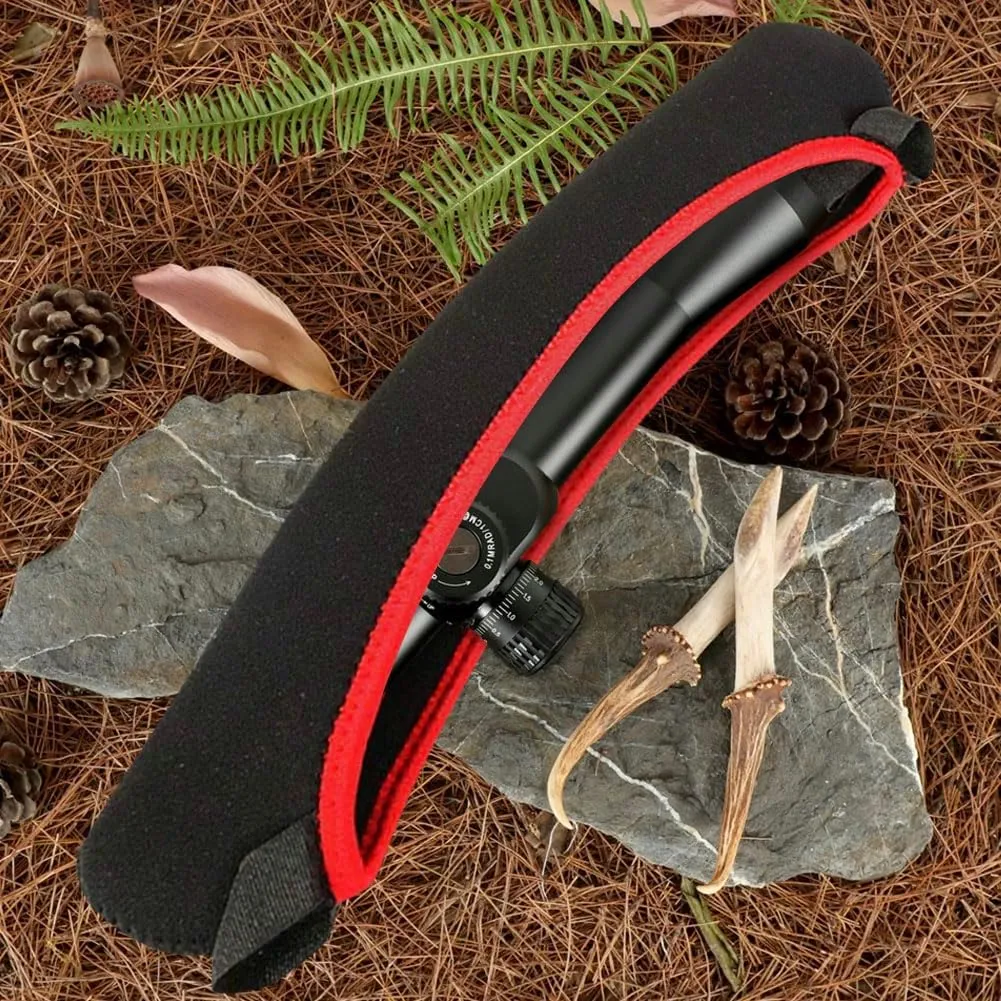 VIOKKO 4 Pack Neoprene Rifle Scope Optics Cover Waterproof Riflescope Optic Protective Bag for Hunting Gun Scope