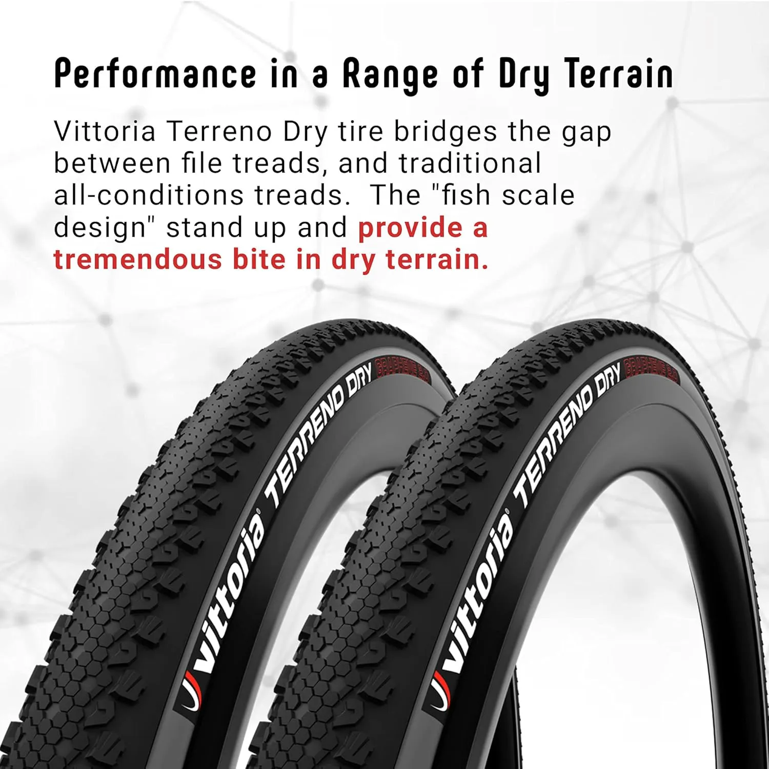 Vittoria Terreno Dry Bike Tires for Gravel and Dry Terrain Conditions - Cyclocross Terreno Dry G2.0 Tubeless/TNT Tire