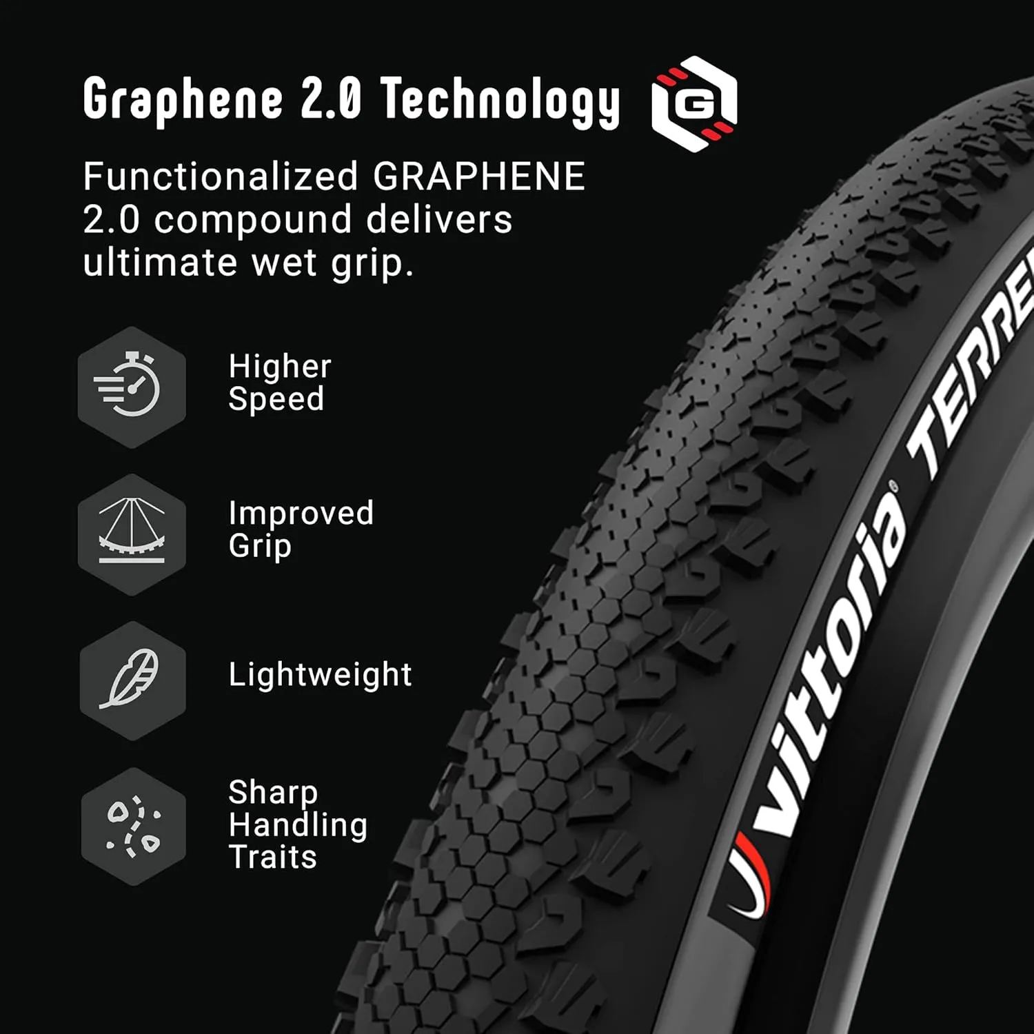 Vittoria Terreno Dry Bike Tires for Gravel and Dry Terrain Conditions - Cyclocross Terreno Dry G2.0 Tubeless/TNT Tire