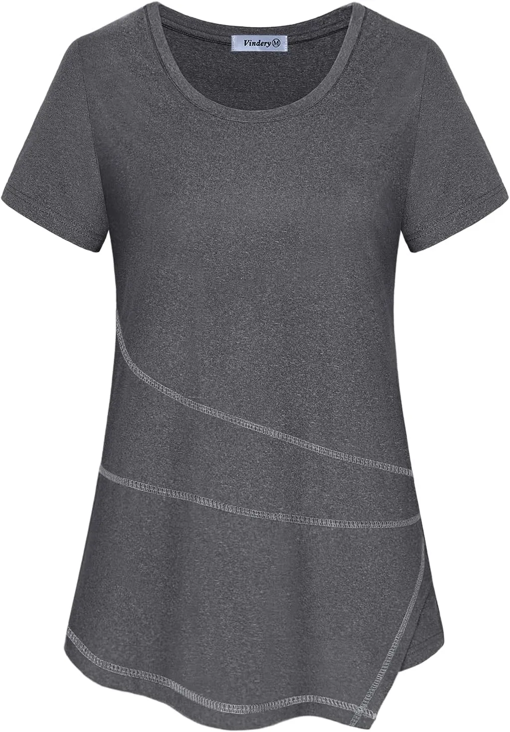 Vldnery Women's Running Workout Tops Moisture Wicking Athletic Quick Dry Loose Fit Yoga Top