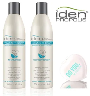 VOLUME THERAPY Shampoo & Conditioner DUO Set (with Sleek Compact Mirror) (10.1 oz / 300 ml - DUO Kit)