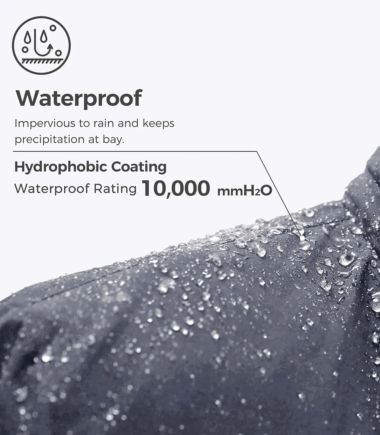 wantdo Men's Mountain Waterproof Ski Jacket Windproof Rain Jacket Winter Warm Hooded Coat