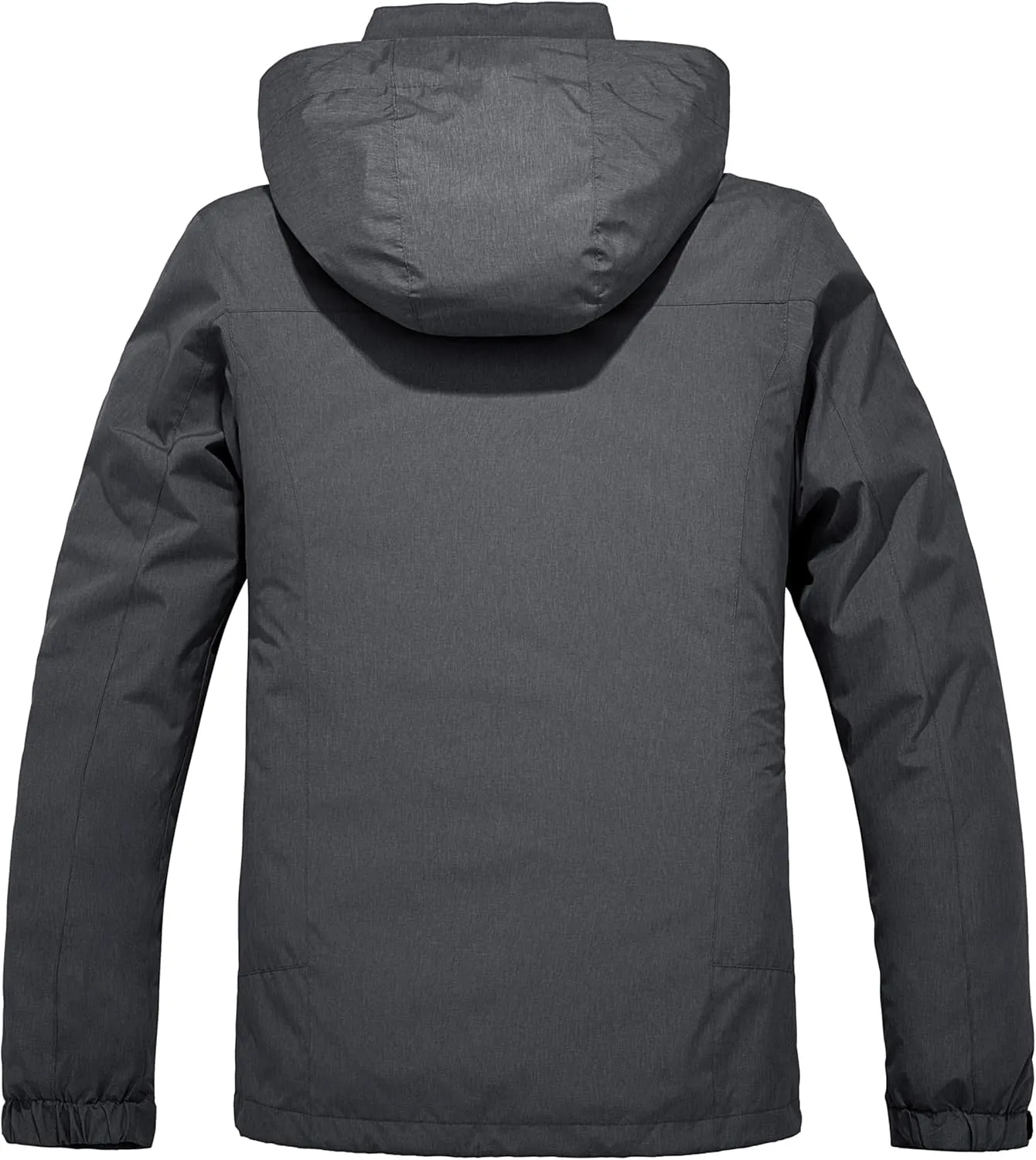 Wantdo Men's Waterproof 3 in 1 Ski Jacket Warm Winter Coat Windproof Snowboarding Jackets with Detachable Puffer Coat
