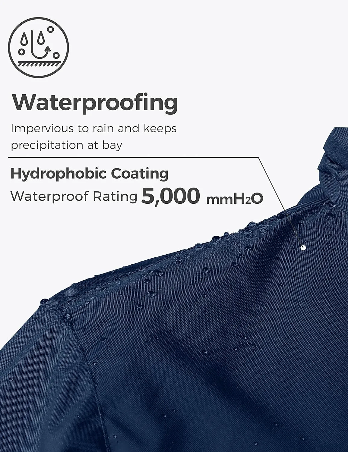 Wantdo Men's Waterproof 3 in 1 Ski Jacket Warm Winter Coat Windproof Snowboarding Jackets with Detachable Puffer Coat