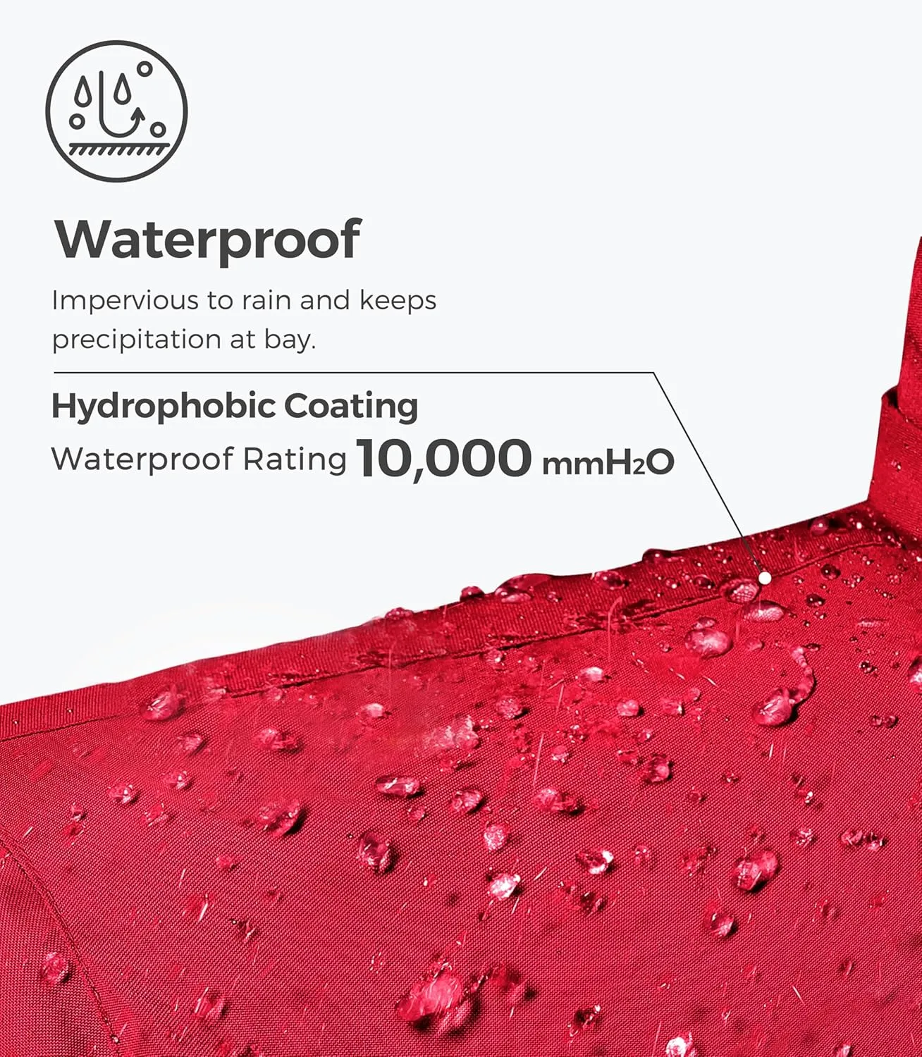 wantdo Women's Mountain Waterproof Ski Jacket Windproof Rain Jacket Winter Warm Hooded Coat
