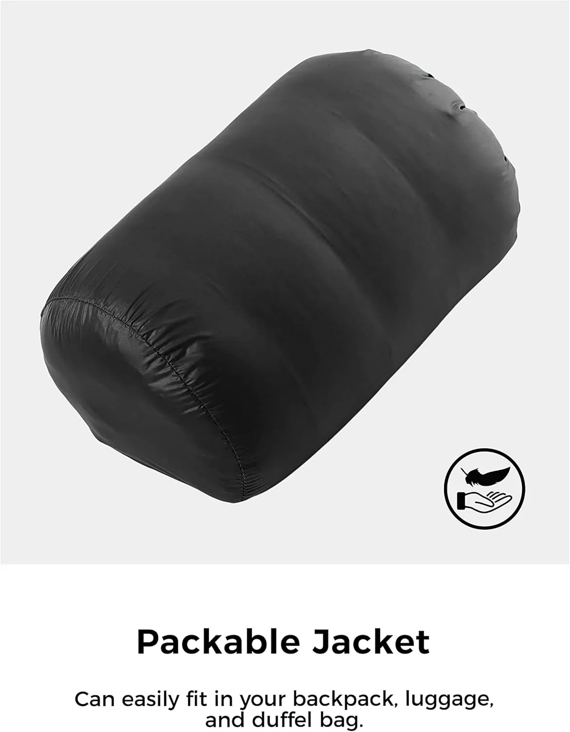 Wantdo Women's Packable Down Jacket Lightweight Puffer Jacket Hooded Winter Coat