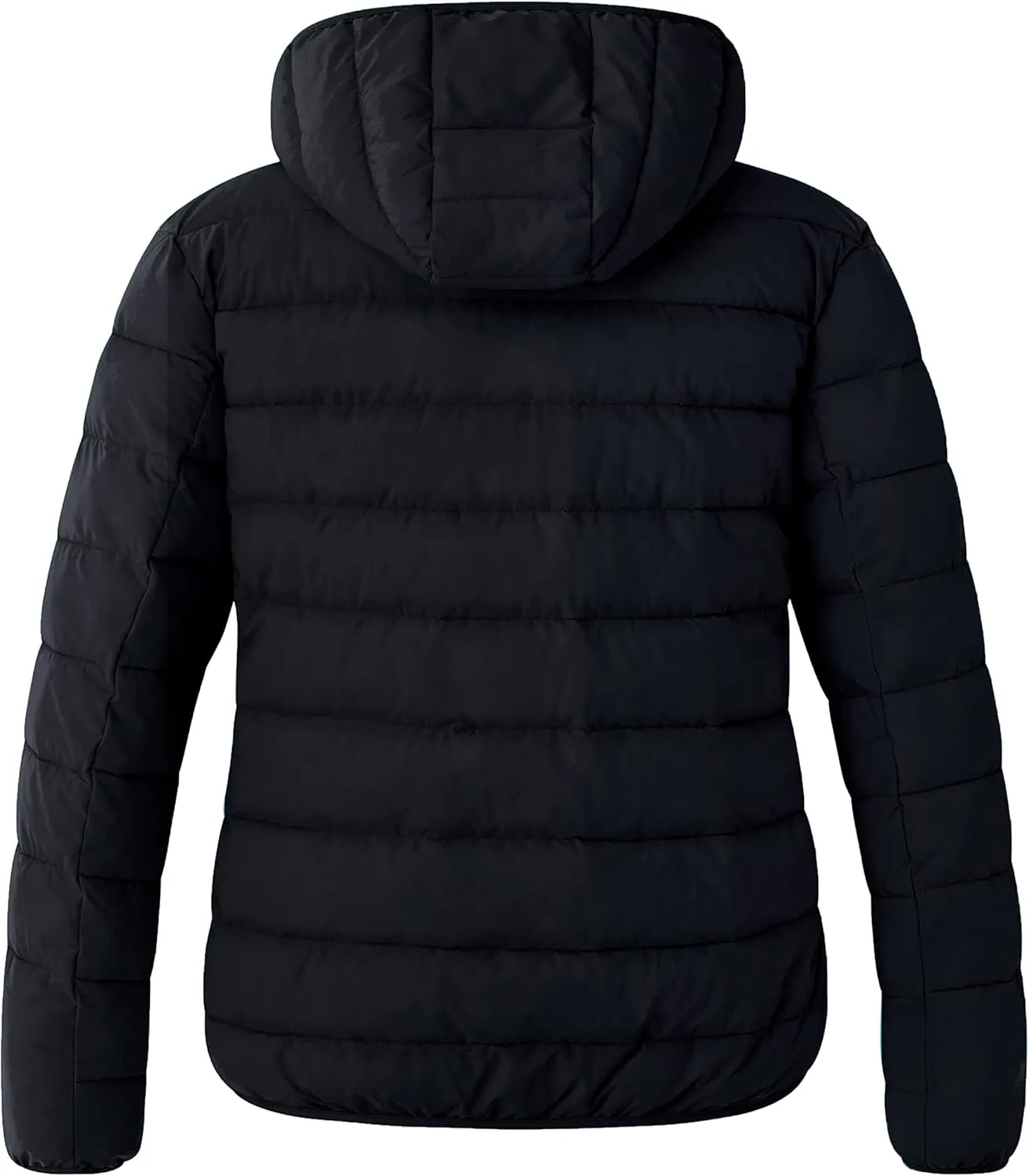 wantdo Women's Plus Size Lightweight Jackets Full-Zip Quilted Warm Jacket with Hood