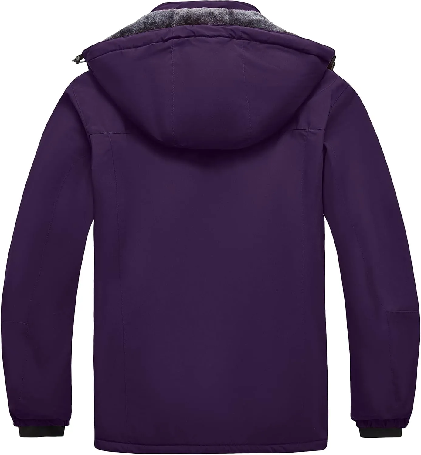 wantdo Women's Plus Size Waterproof Ski Jacket Winter Windproof Snow Mountain Warm Hooded Coat