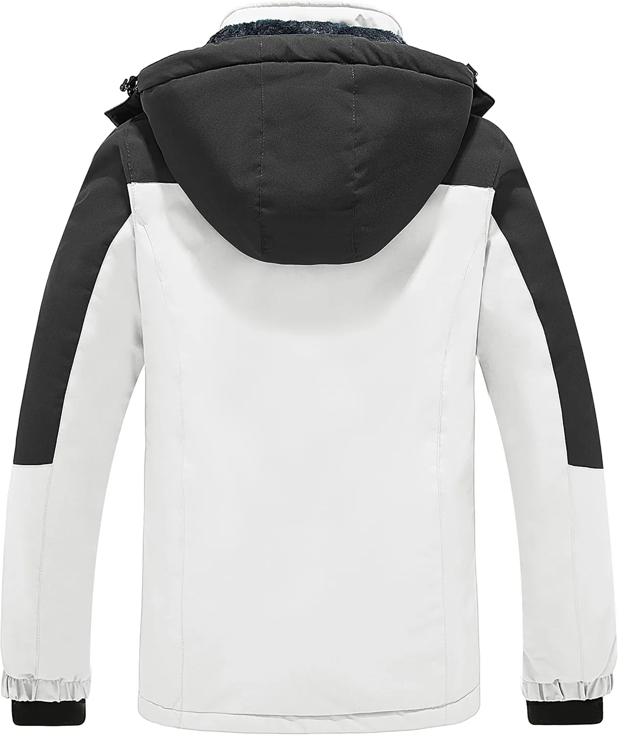 wantdo Women's Waterproof Ski Jacket Mountain Windproof Rain Jacket Winter Warm Snow Coat