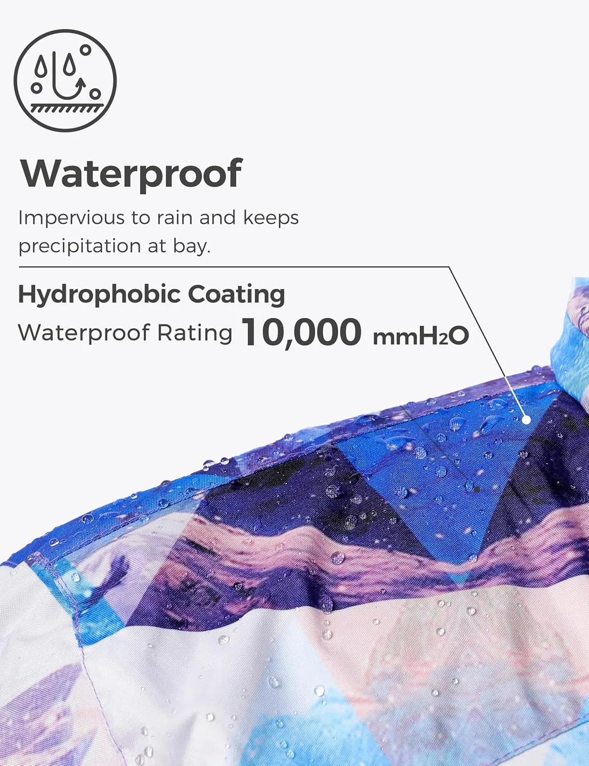 Wantdo Women's Waterproof Ski Jacket Windproof Winter Snow Coat Mountain Snowboarding Jackets Outdoor Fleece Parka