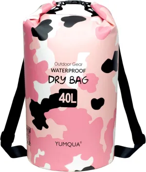 Waterproof Dry Bag Backpack 5L/10L/20L/30L/40L, Roll Top Floating Waterproof Storage Bags for Kayaking, Boating, Swimming, Hiking, Camping and Fishing