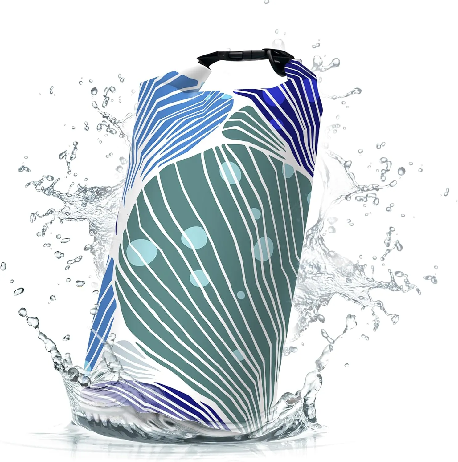 Waterproof Dry Bag,Roll Top Modern Abstract Art Heart Shape Waterproof Backpack 5L/10L/20L Floating and Lightweight Bags for Kayaking, Boating, Fishing, Swimming and Camping