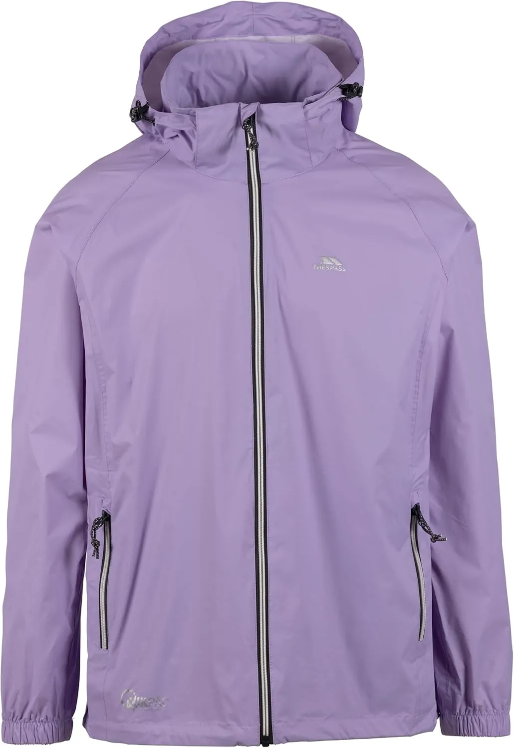 Waterproof Jacket Men Women Packaway Rain Coat With Hood, Light Rain Jacket Windbreaker, Raincoat In A Bag, Rain Coats For Men, Rain Coats for Women Qikpac X, Gelsomino, Small
