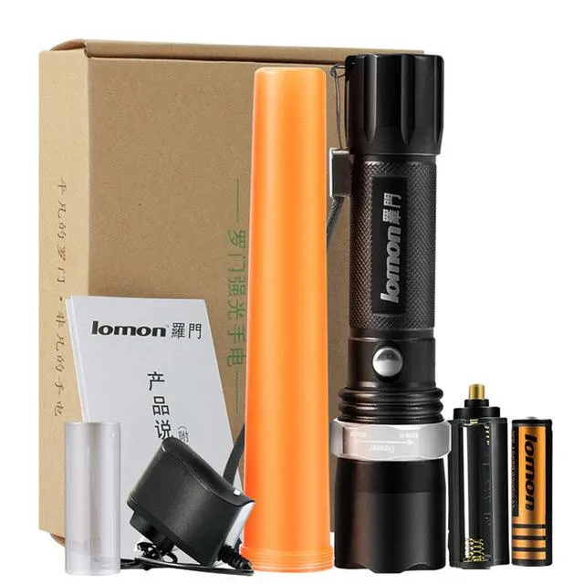 Waterproof LED T6 Flashlight Torch Camping Aluminum Alloy Flashlight 1x18650 Battery Charger Bicycle Light LED 40OT16