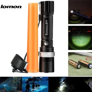 Waterproof LED T6 Flashlight Torch Camping Aluminum Alloy Flashlight 1x18650 Battery Charger Bicycle Light LED 40OT16