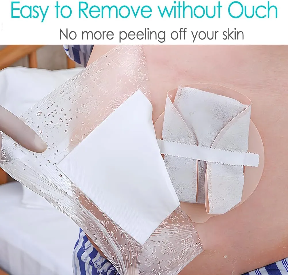Waterproof Ostomy Bag Shower Cover with Non Sticky Pad Colostomy Ilostomy Urlostomy Pouch Shower Guard Shield