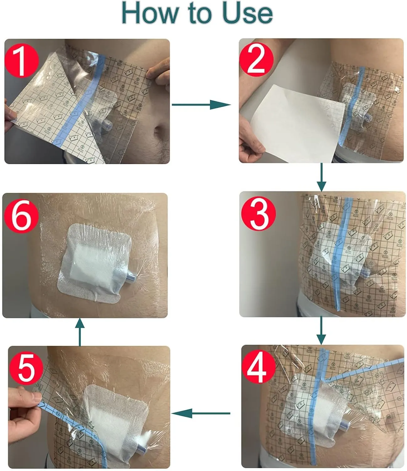 Waterproof Ostomy Bag Shower Cover with Non Sticky Pad Colostomy Ilostomy Urlostomy Pouch Shower Guard Shield