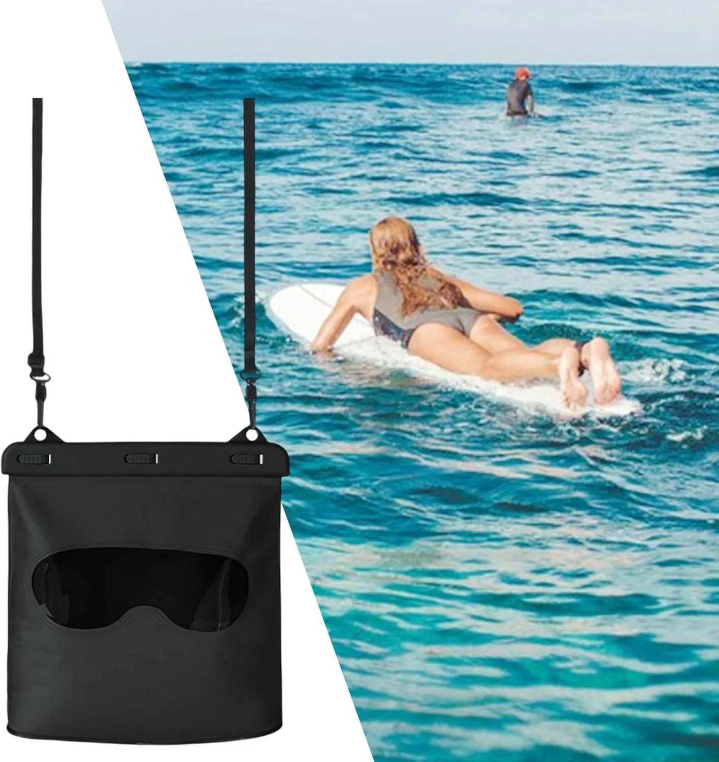 Waterproof Storage Bag, Shoulder Strap Adjustable Dry Bags, for Water Sports Swim Training Fishing Kayaking Hiking