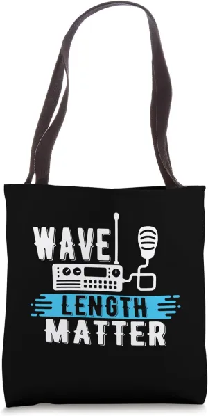 Wave Length Matter Shortwave Radio Ham Transmitter Tote Bag