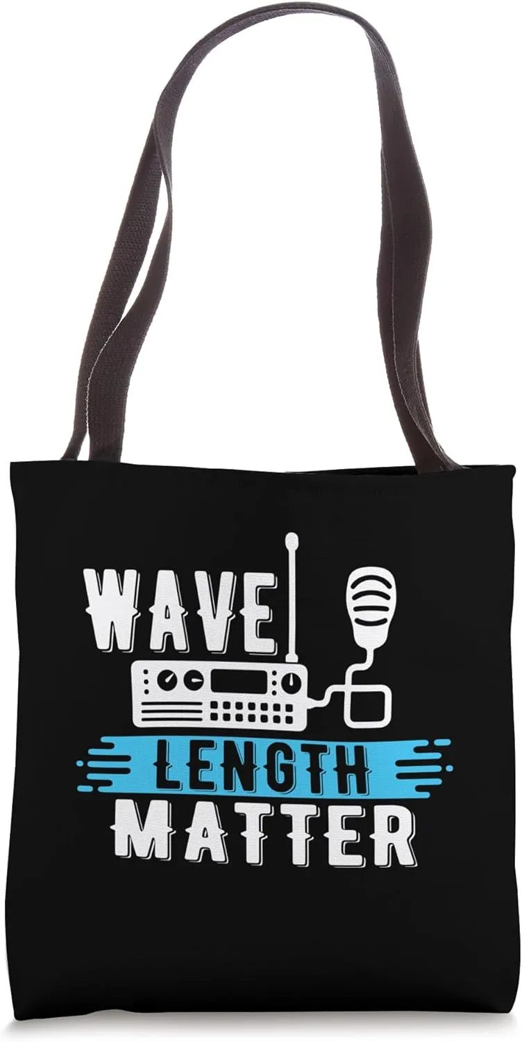 Wave Length Matter Shortwave Radio Ham Transmitter Tote Bag