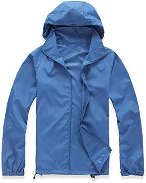 Wealers Mens Lightweight Jacket Thin Hooded UV Protect Quick Dry Technology Hooded Windbreaker with Portable Travel Pouch