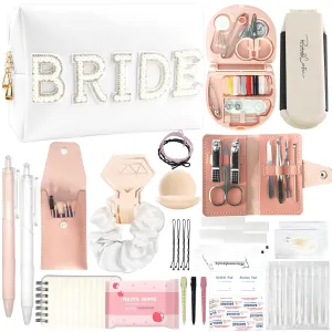 Wedding Emergency Kit, Bridal Emergency Kit for Wedding Day Items, Wedding Day Essential for Brides Women, All in One Personal Care Survival Set for Team Bride