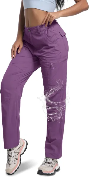 WENRONSTA Women's Hiking Cargo Pants Lightweight Quick Dry Waterproof UPF 50  Camping Fishing Travel Outdoor Work Pants